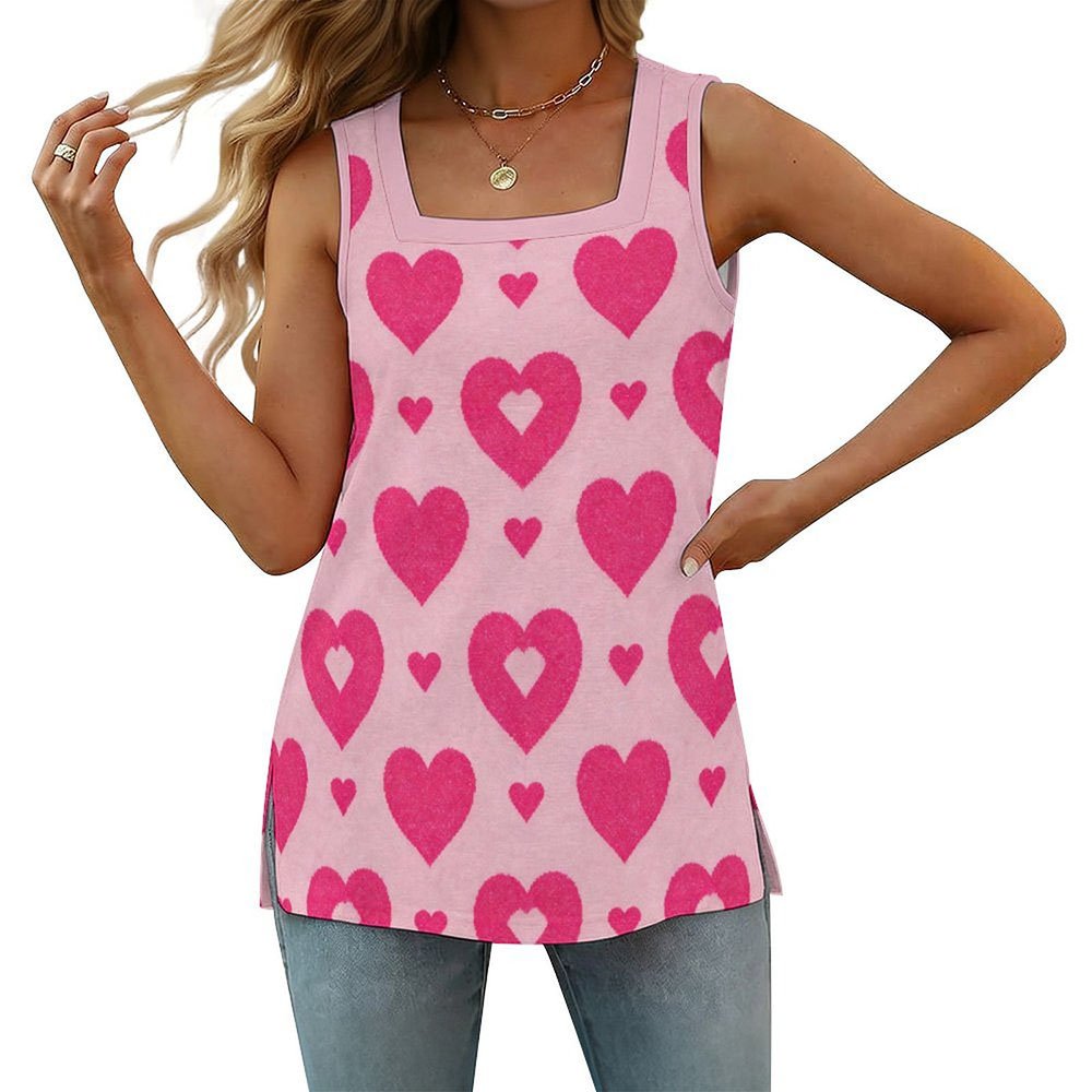 200gsm Square Neck Tank Top(All-Over Printing)
