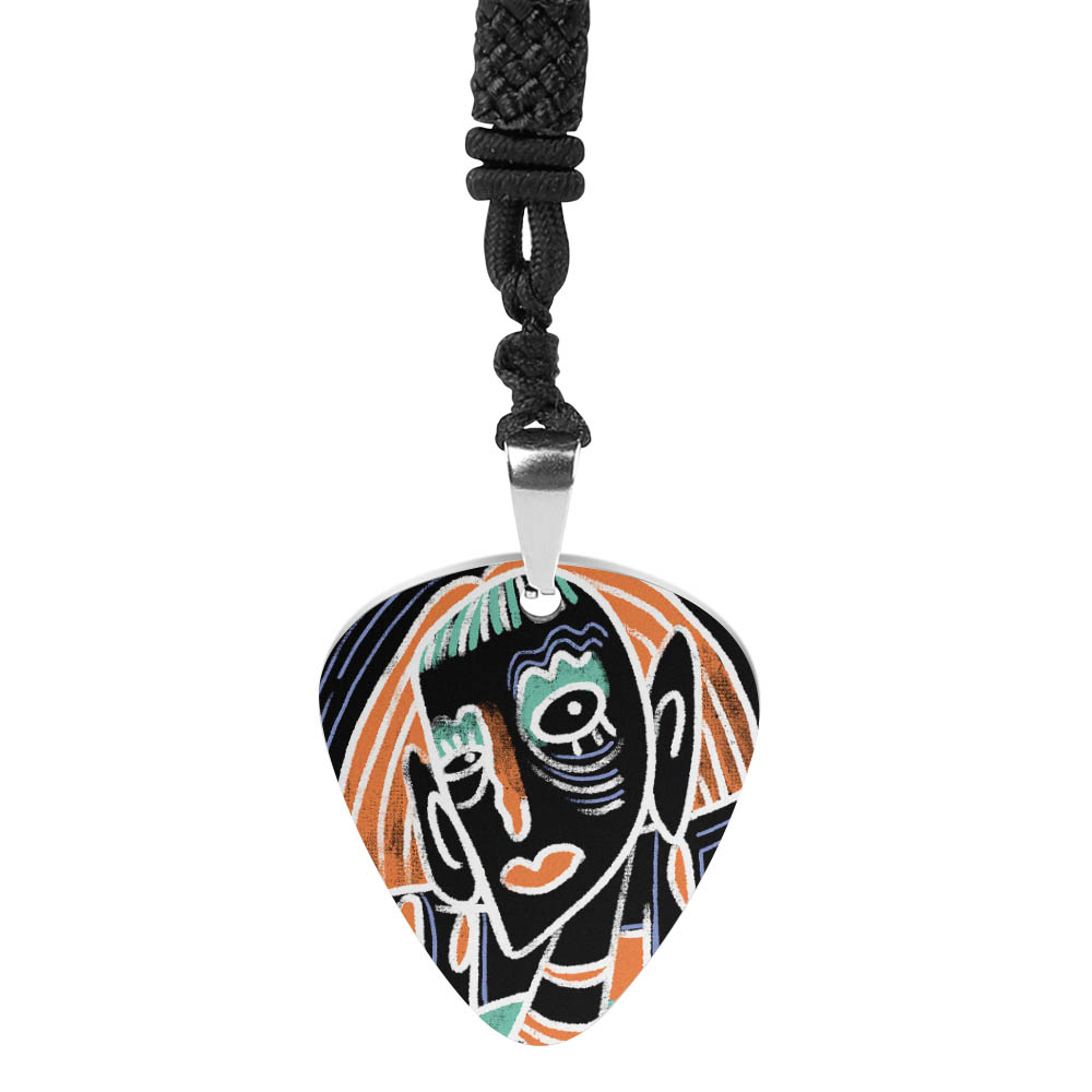 Trendy Guitar Pick Necklace