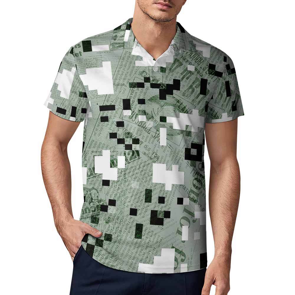 Short Sleeve Men's POLO T-shirt(All-Over Printing)