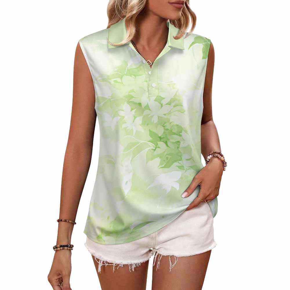 Women's POLO Tank Top(All-Over Printing)