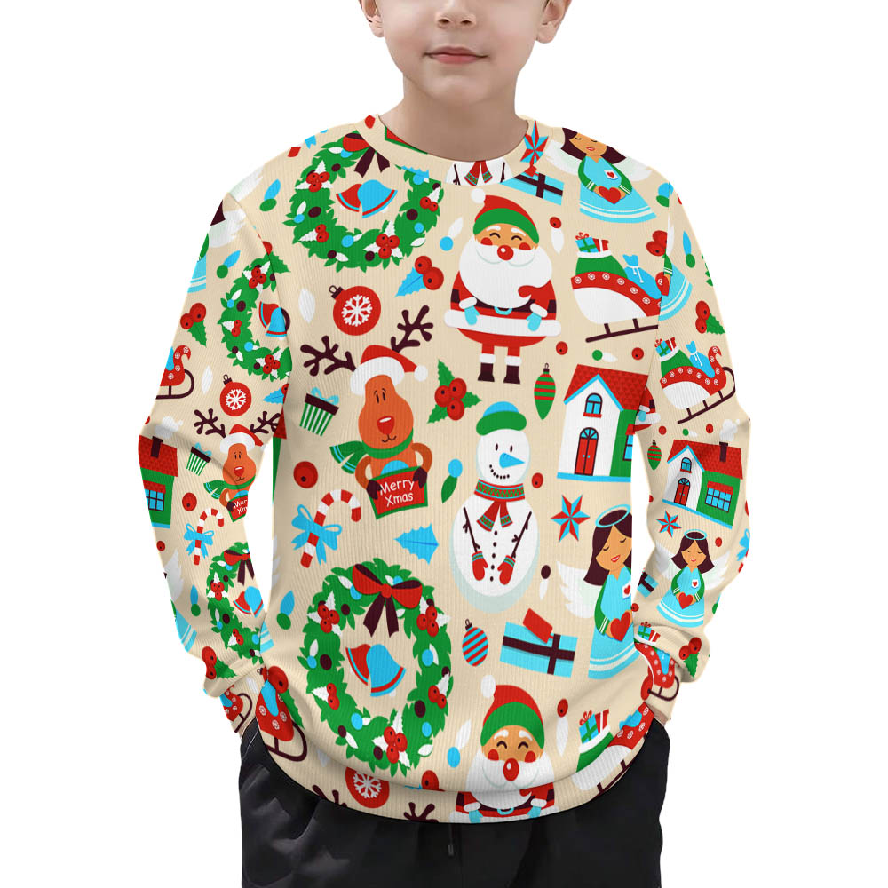 270gsm Children's Pullover Sweater(All-Over Printing)