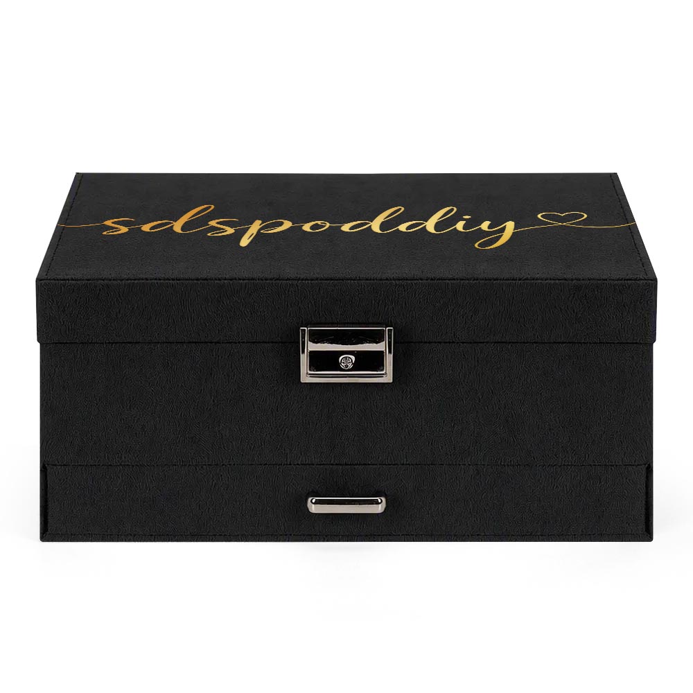 Triple-Layer Suede Jewelry Box(One-sided Printing)