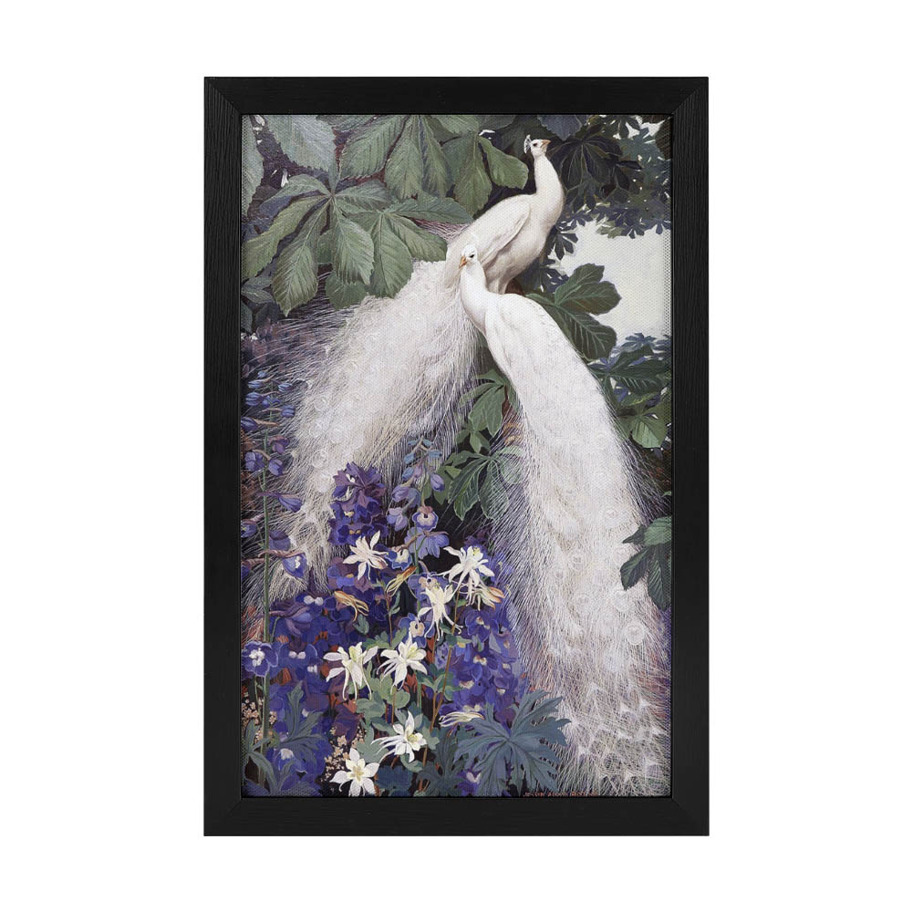 Modern Outer-Framed Vertical Canvas Art Print-Abstract Minimalist Decor