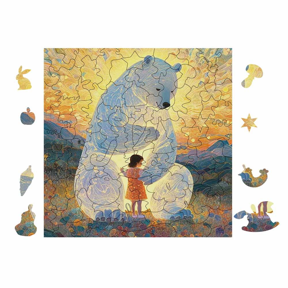 Square Irregular Shaped Puzzle(One-sided Printing)