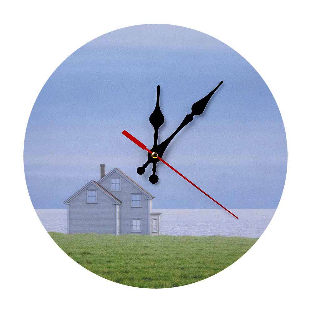 Modern Wooden Wall Clock without Scales