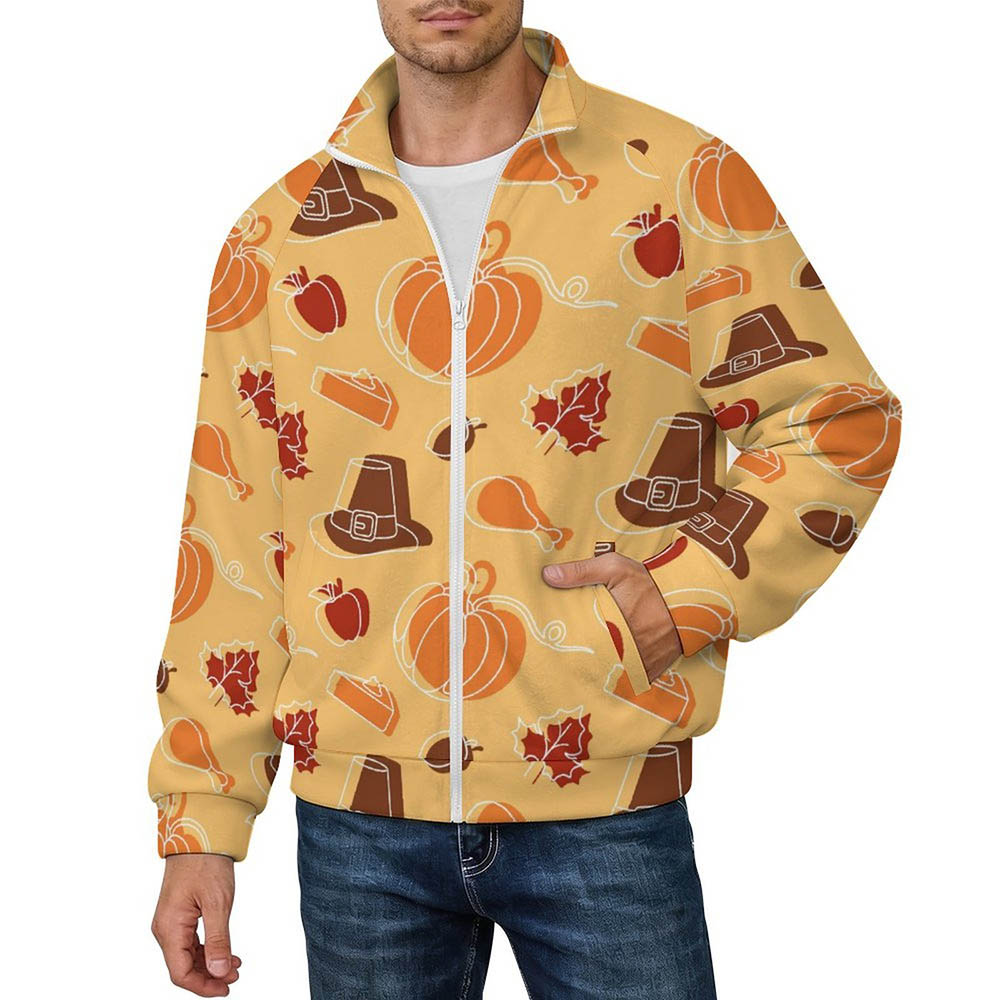 220gsm Fleece Zip-Up Jacket(All-Over Printing)