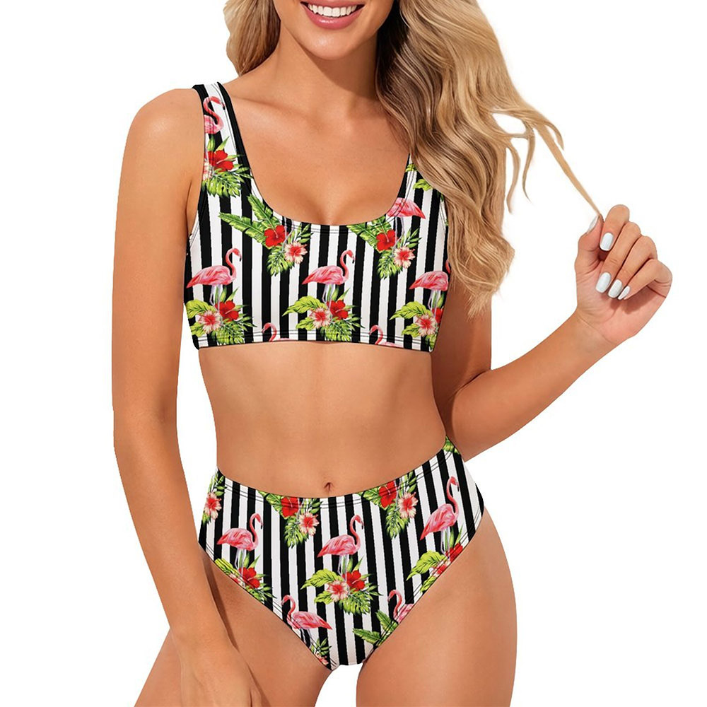 190gsm Sporty Bikini Swimwear Set(All-Over Printing)