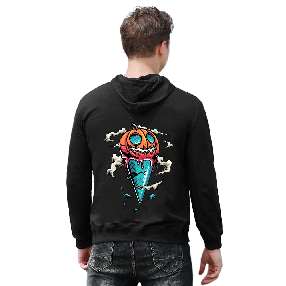 DTG 255gsm Cotton Men's Hoodie Back Print (Back Printing)
