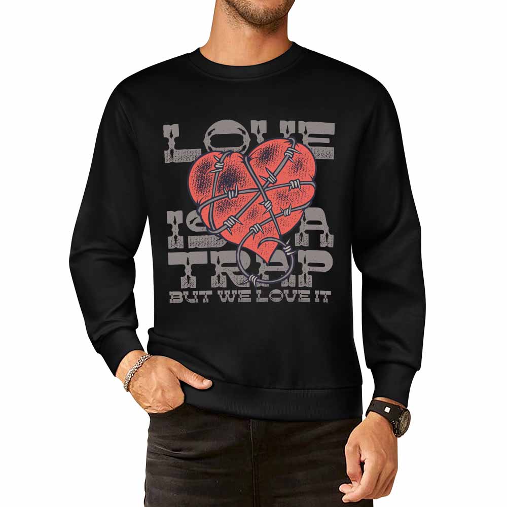DTF 250gsm Cotton Men's Sweatshirt (Front Printing)