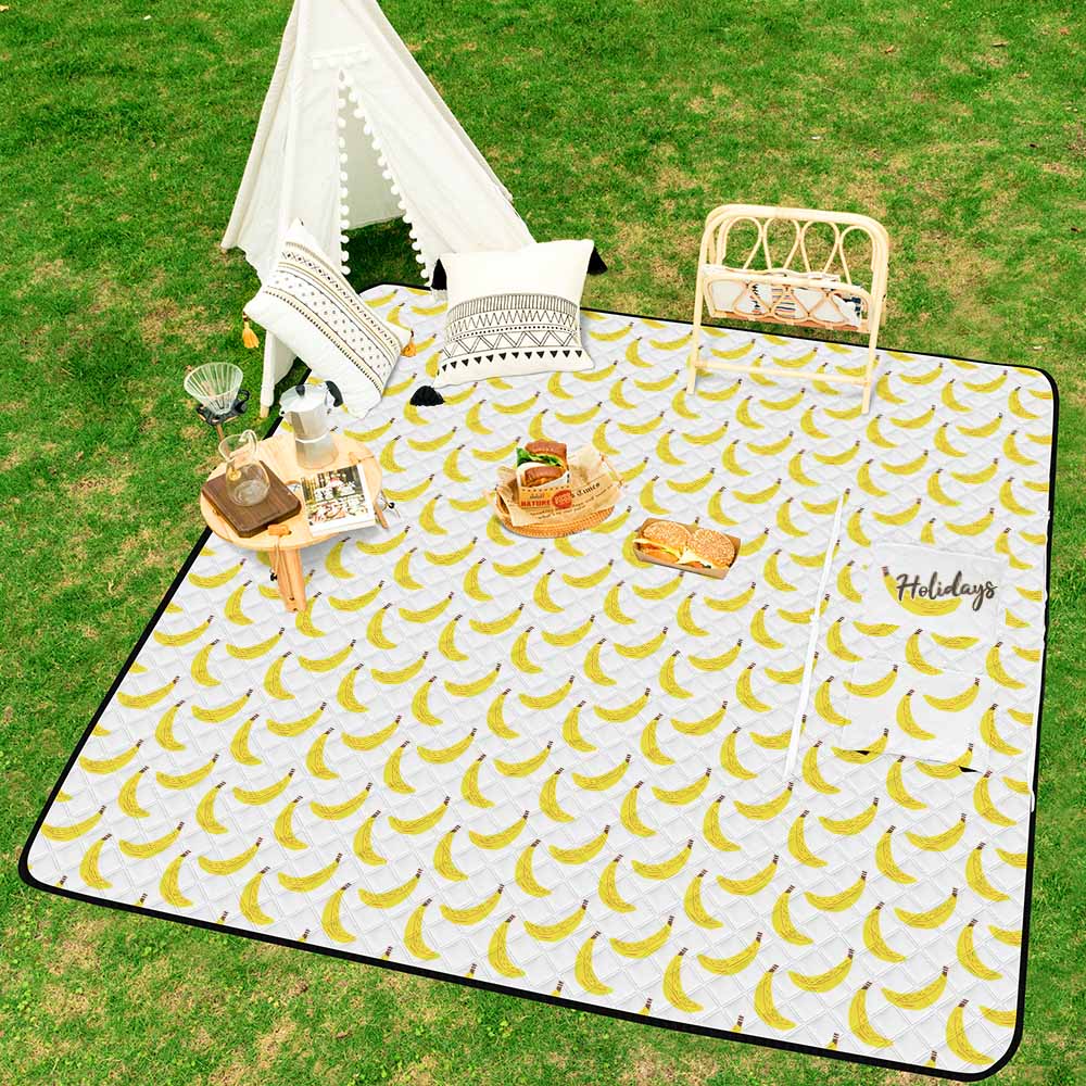 Zipper Foldable Picnic Mat- 79"x79"/200x200cm