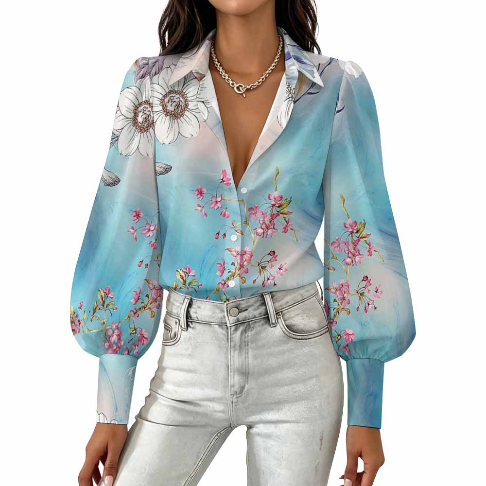 120gsm Lantern Long Sleeve Shirt(All-Over Printing)