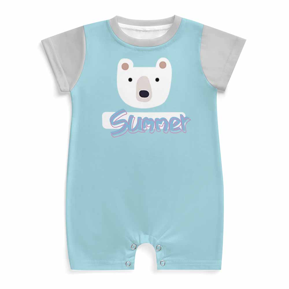 DTG 190gsm Cotton Baby Romper(All-Over Printing)