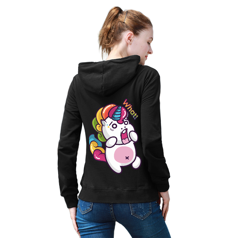 DTG 255gsm Women's Pocket Hoodie Back Printed (Back Printing)