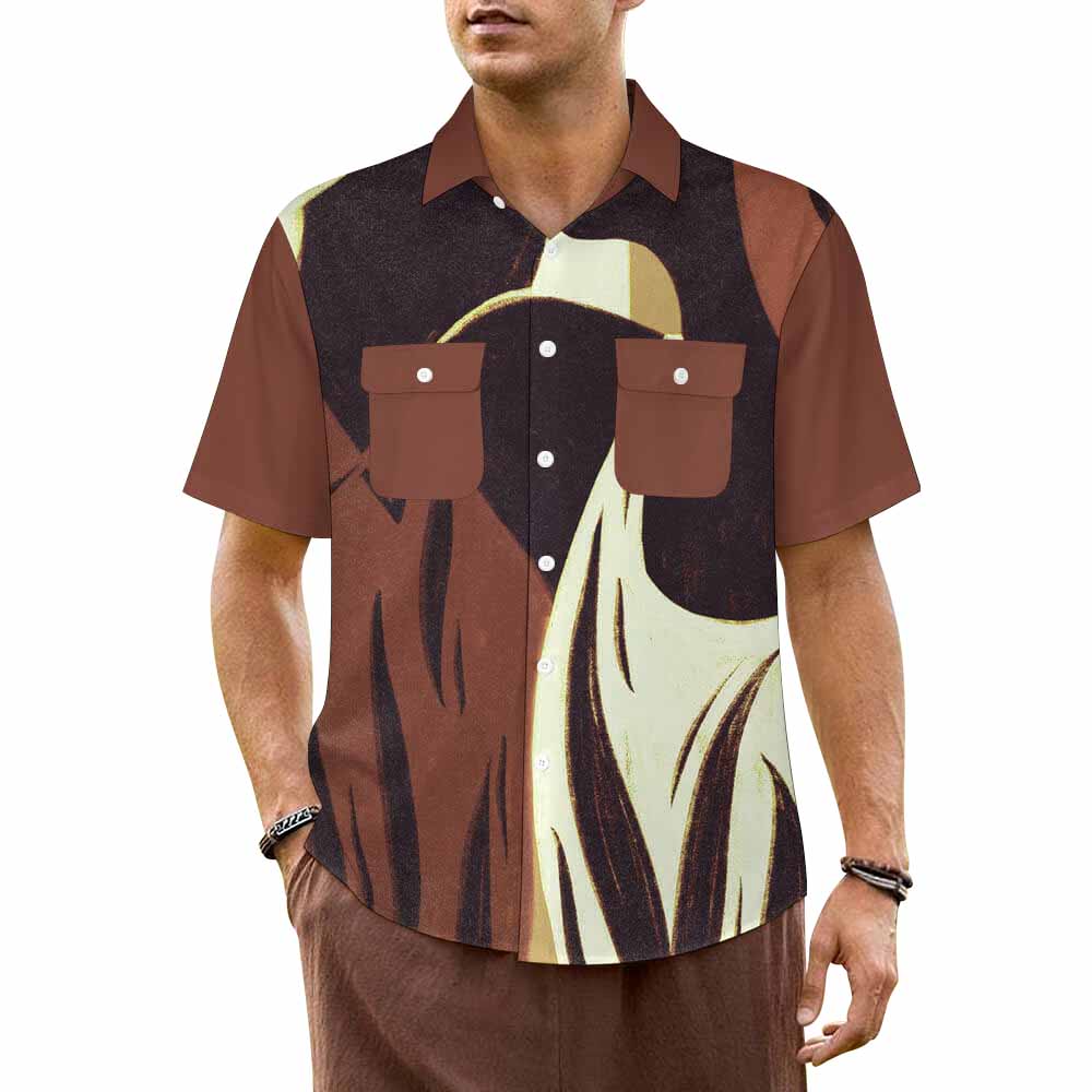 Short Sleeve Shirt with 2 Pockets(Multi-sites) (All-Over Printing)