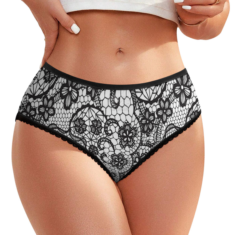 180gsm Women's Lace Panties(All-Over Printing)