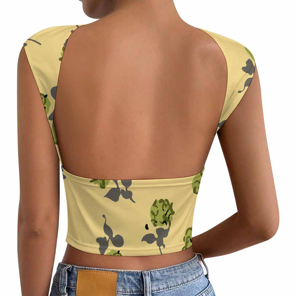 180gsm Women's Backless Top(All-Over Printing)