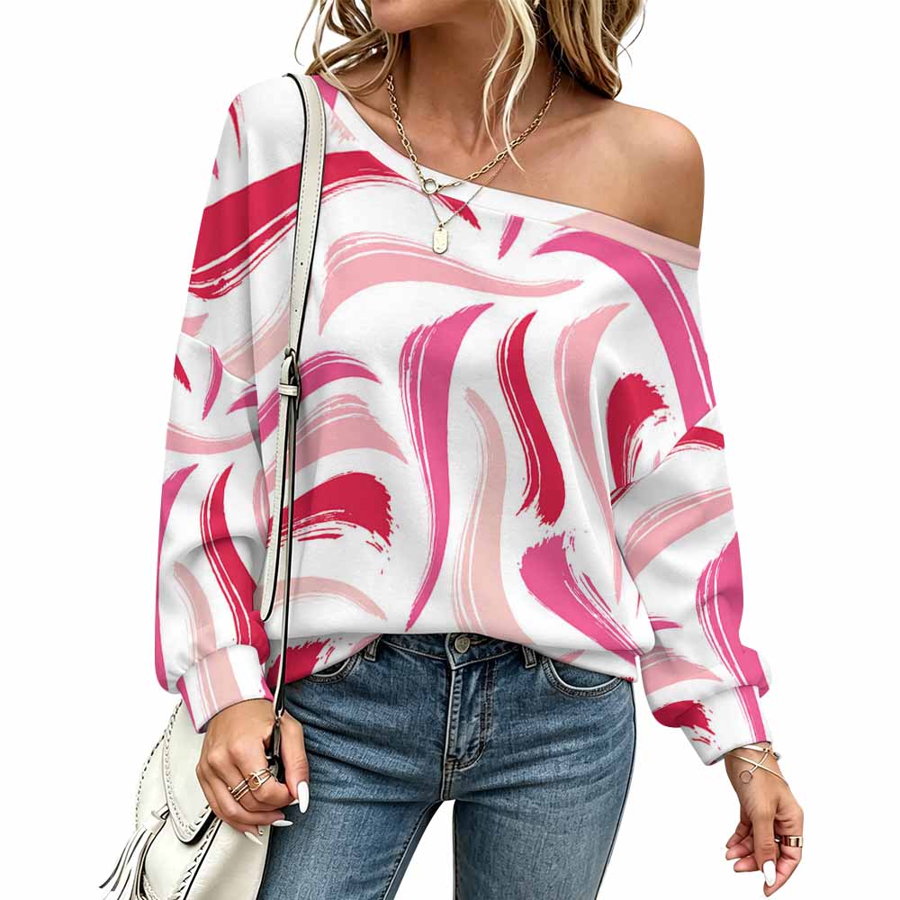 230gsm Off Shoulder Hoodie(All-Over Printing)