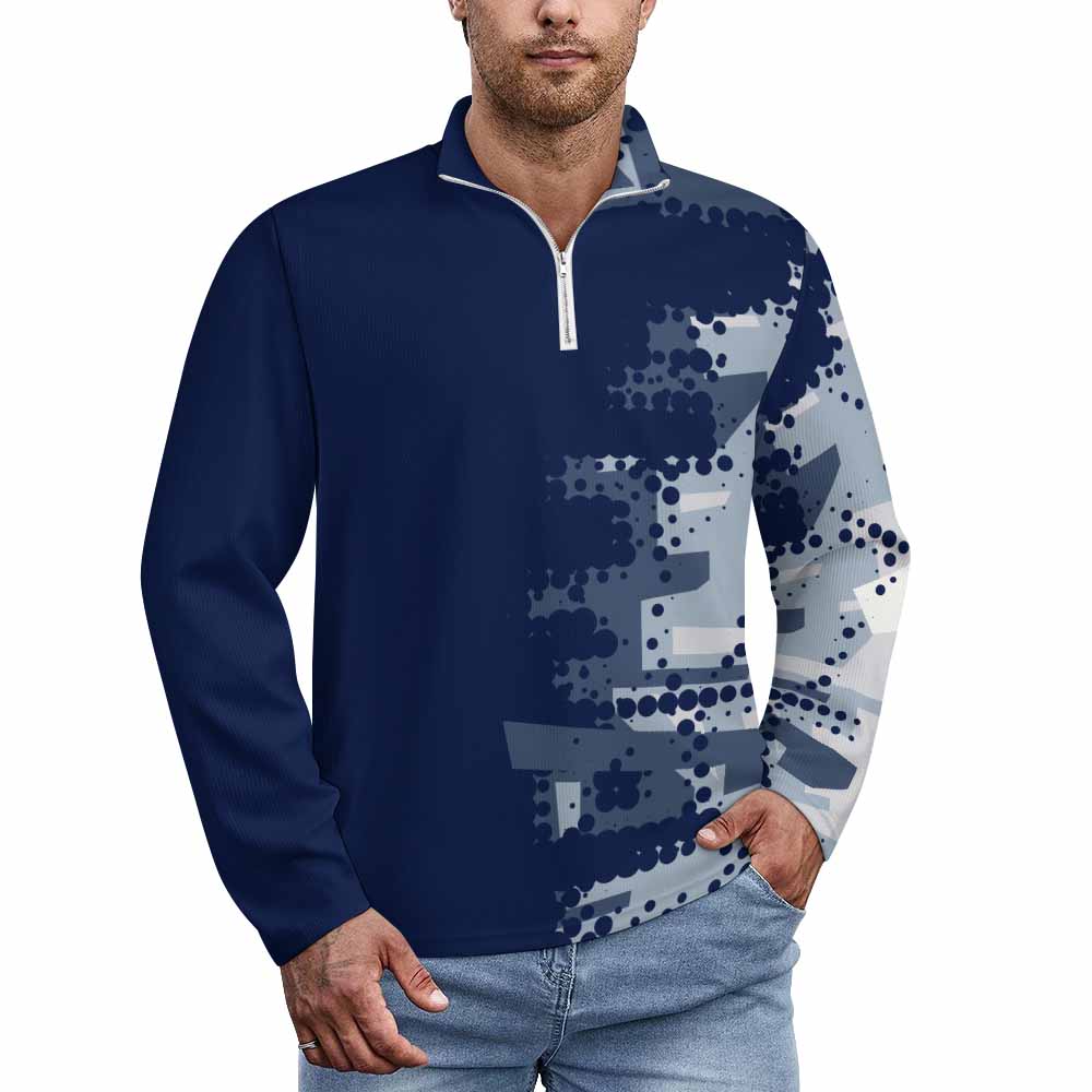 300gsm Men's Polo Sweatshirt (All-Over Printing)
