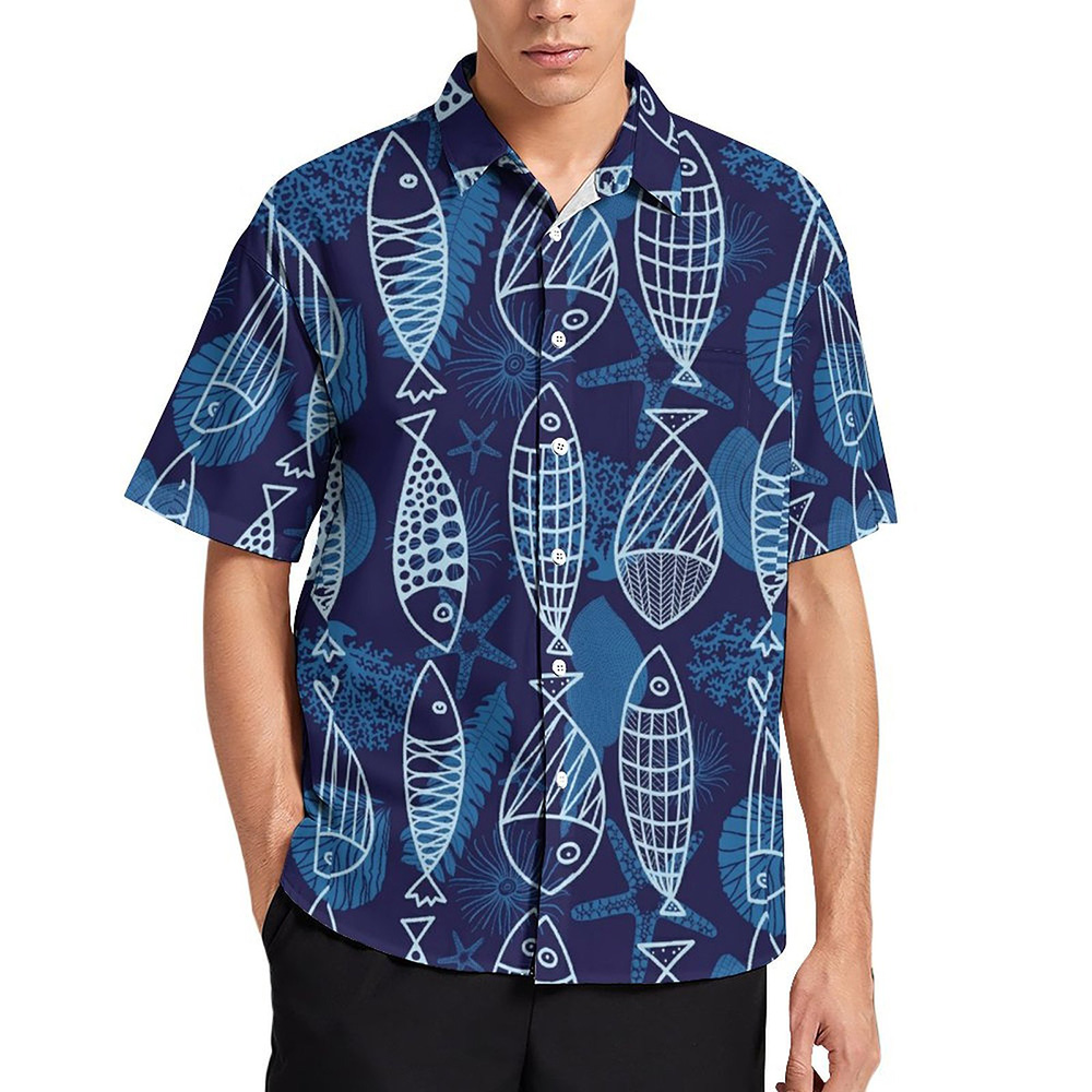 DTG 100gsm A Short Sleeved Shirt with Pockets(All-Over Printing)