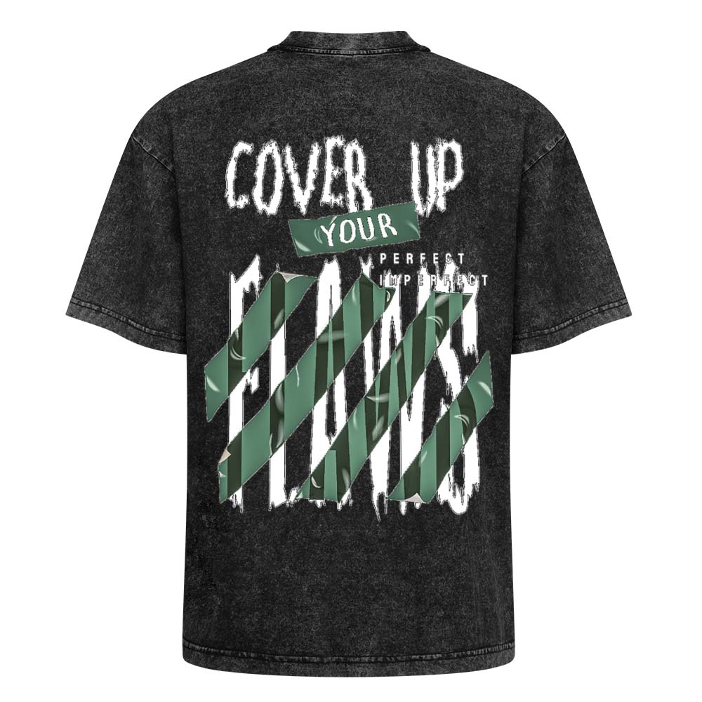 DTF 210gsm Cotton Men Washed T-Shirt (Back Printing)