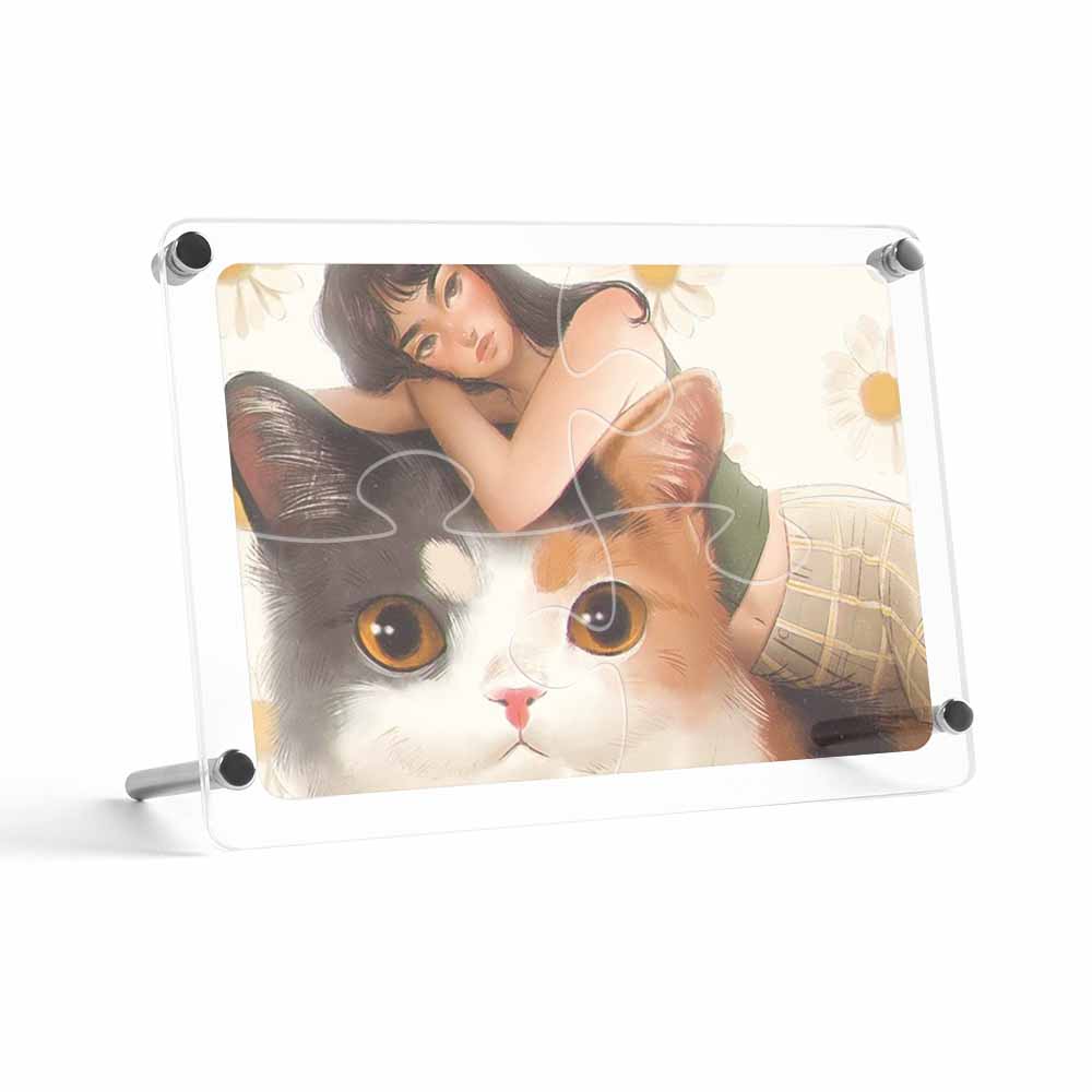 Acrylic Puzzle Photo Frame(One-sided Printing)
