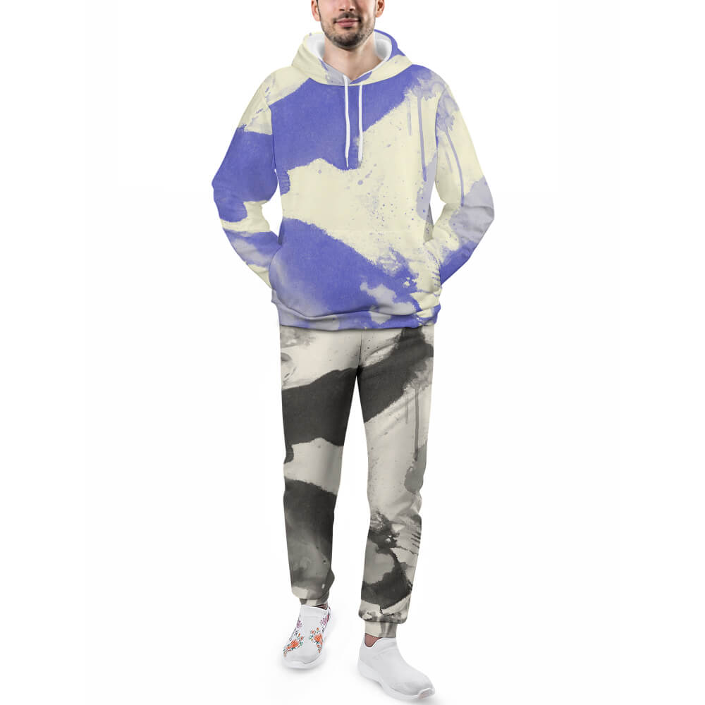 250gsm Imitation Cotton Hoodie & Joggers Set(All-Over Printing)