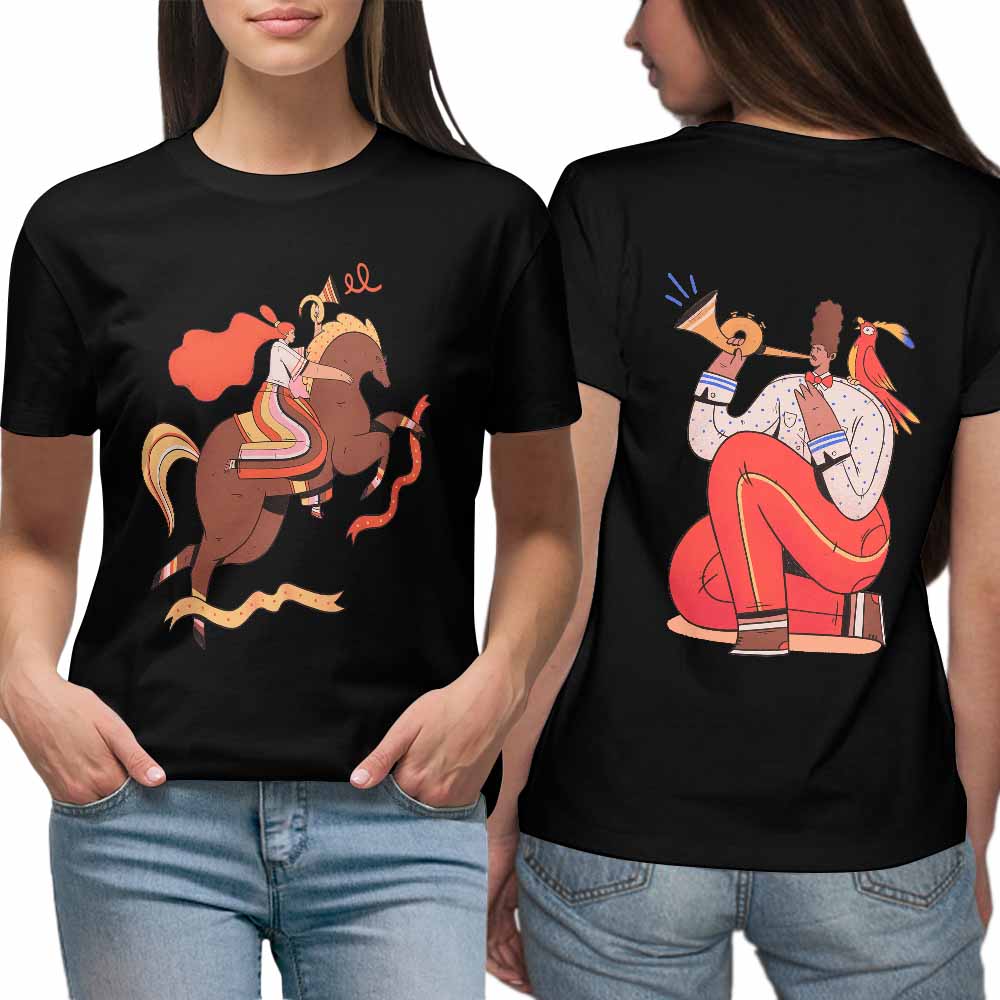 DTG 150gsm Women Custom Tees (High Definition & Dual-sided Printing)
