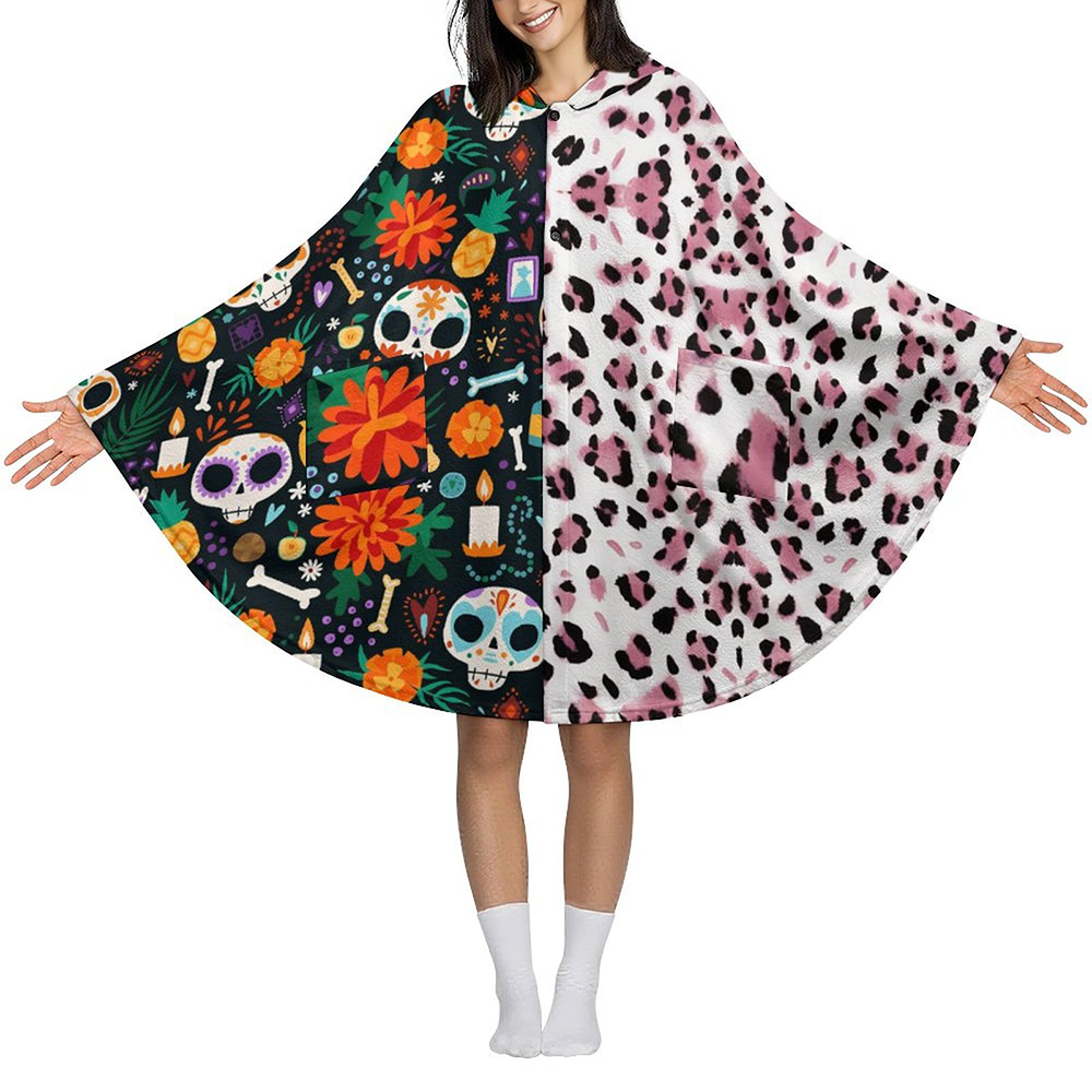 310gsm Adult Hooded Blanket Sweatshirt(All-Over Printing)