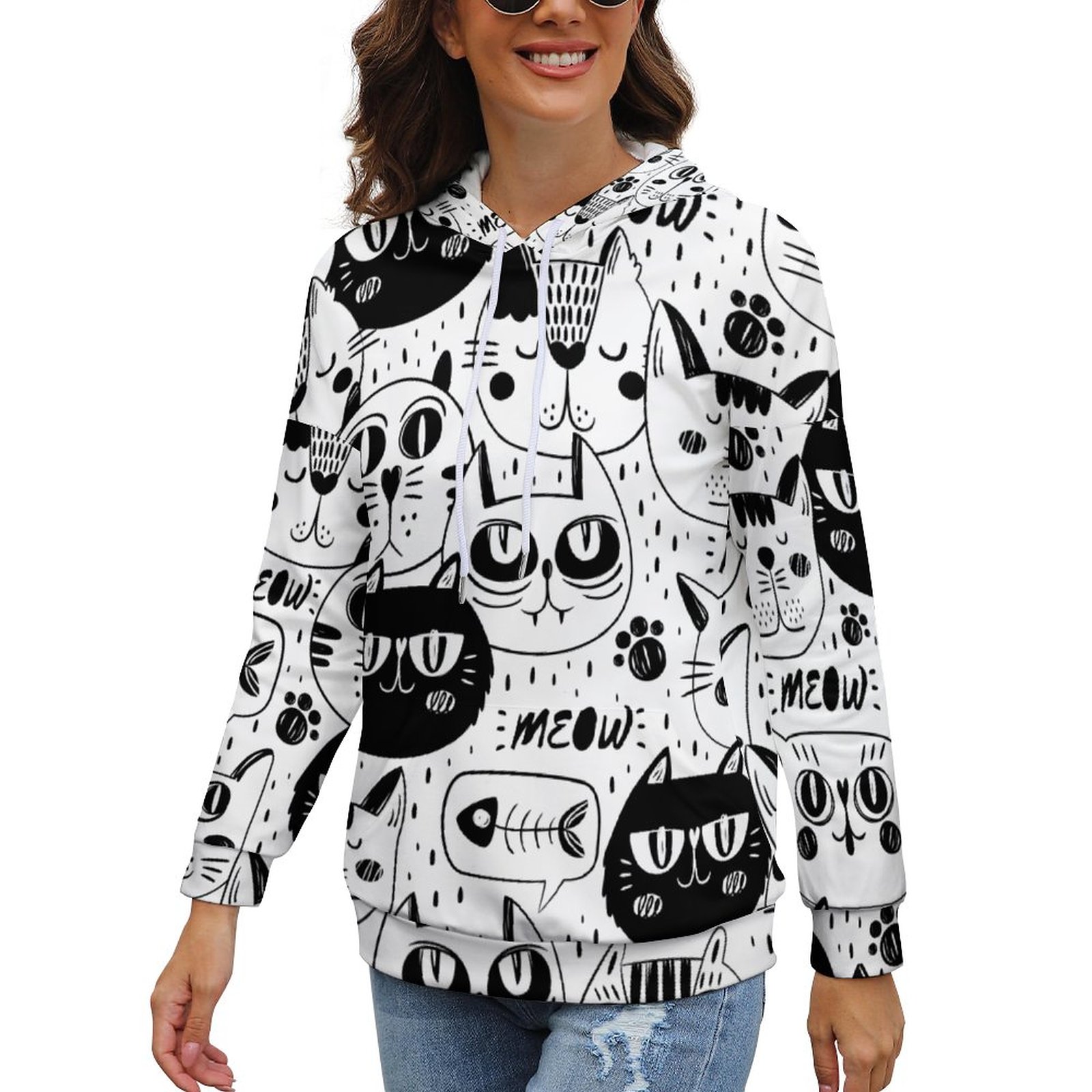 230gsm Drop shoulder Hoodie(All-Over Printing)