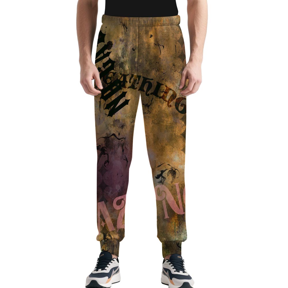 180gsm Men's Quick Dry Running Pants(All-Over Printing)