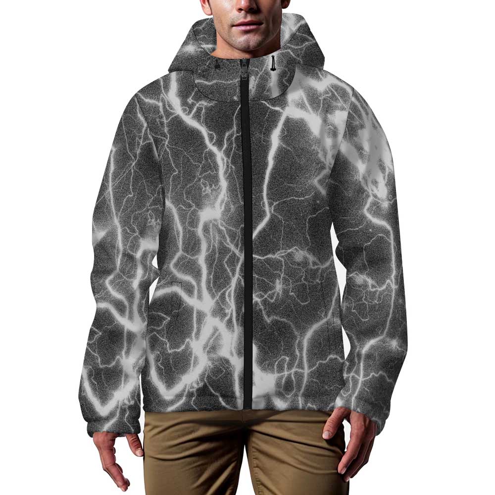 Hooded Short Trench Coat(All-Over Printing)