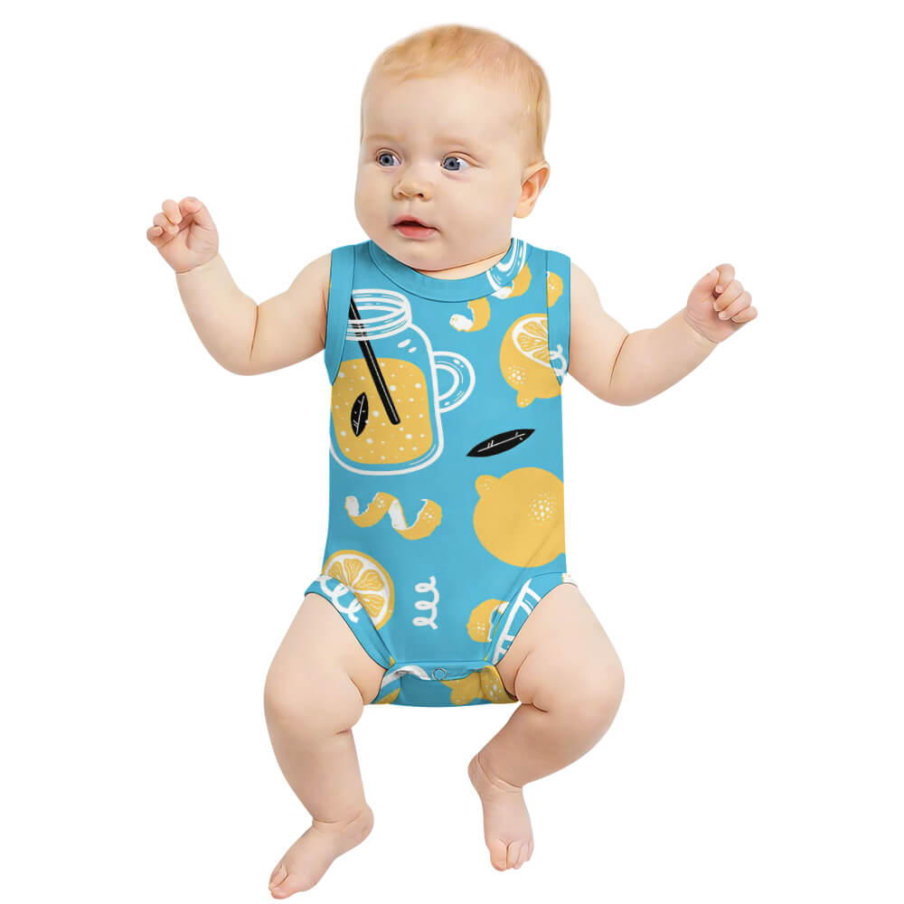 200gsm Baby Sleeveless Romper(All-Over Printing)