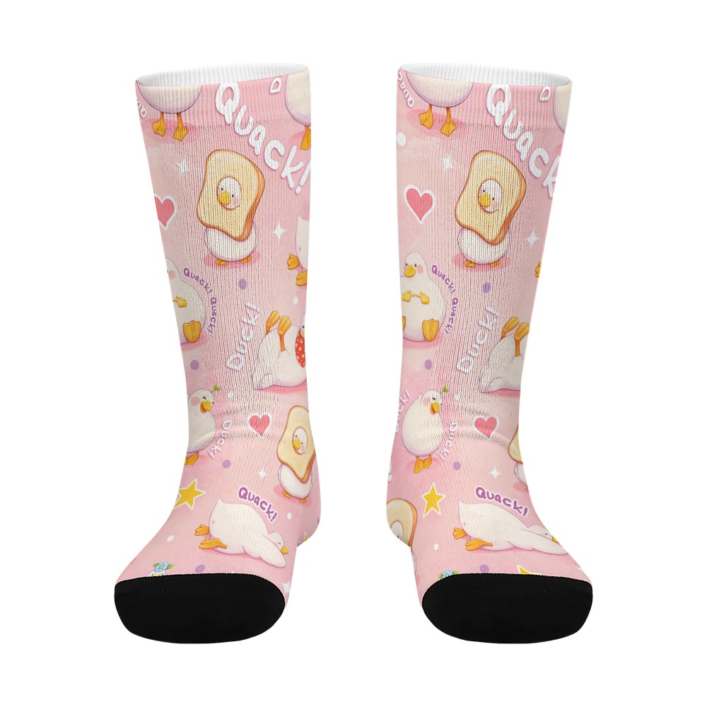 Personalized Contrast Color Socks for Kids