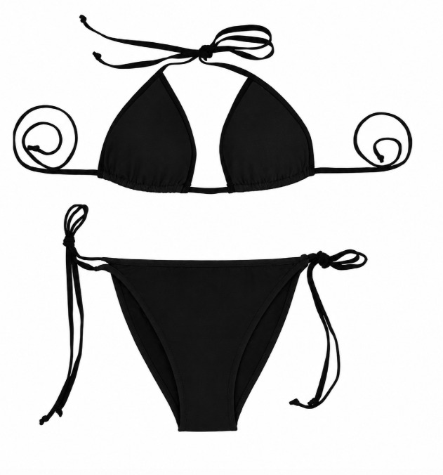 Halter Triangle Bikini(All-Over Printing)