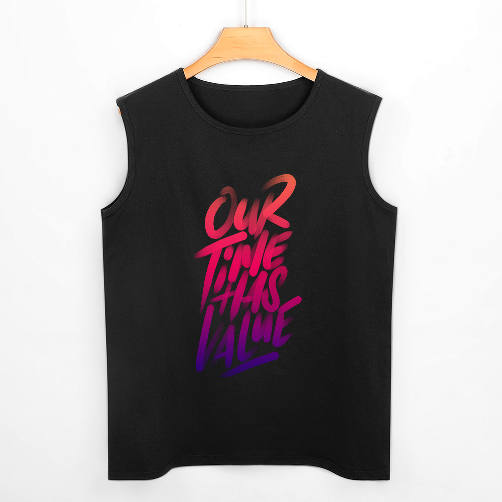 150gsm Men Sleeveless Muscle Shirt