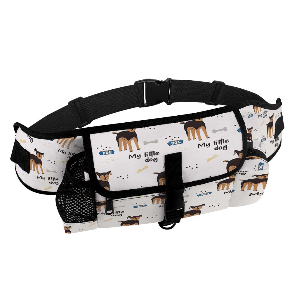 200gsm Pet Outdoor Training Storage Waist Bag(All-Over Printing)