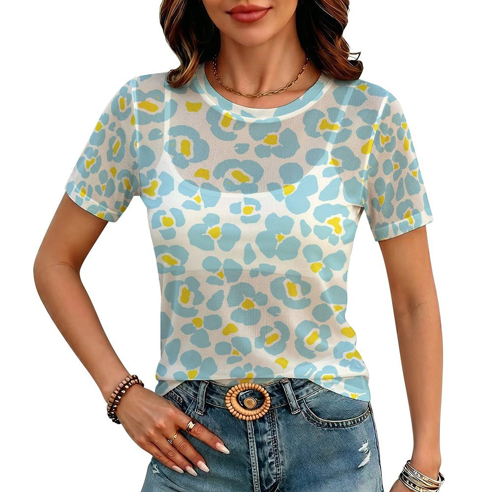 100gsm Short Sleeve Mesh T-Shirt(All-Over Printing)