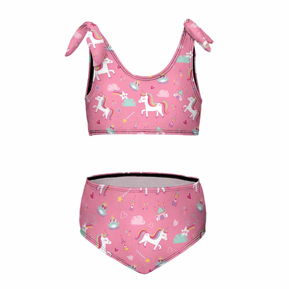 Beach Sports 2-Piece Swimsuit for Girls(All-Over Printing)