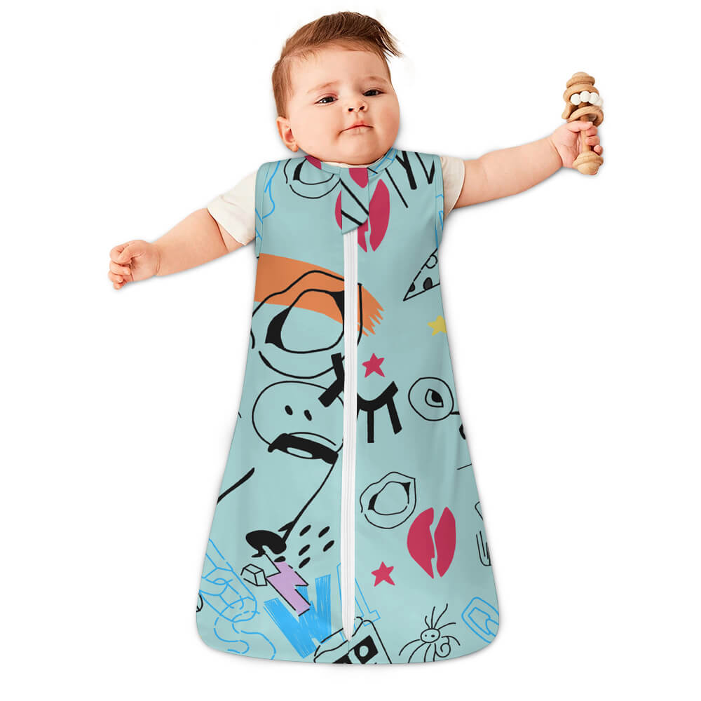 200gsm Breathable Sleeveless Sleeping Bag(All-Over Printing)