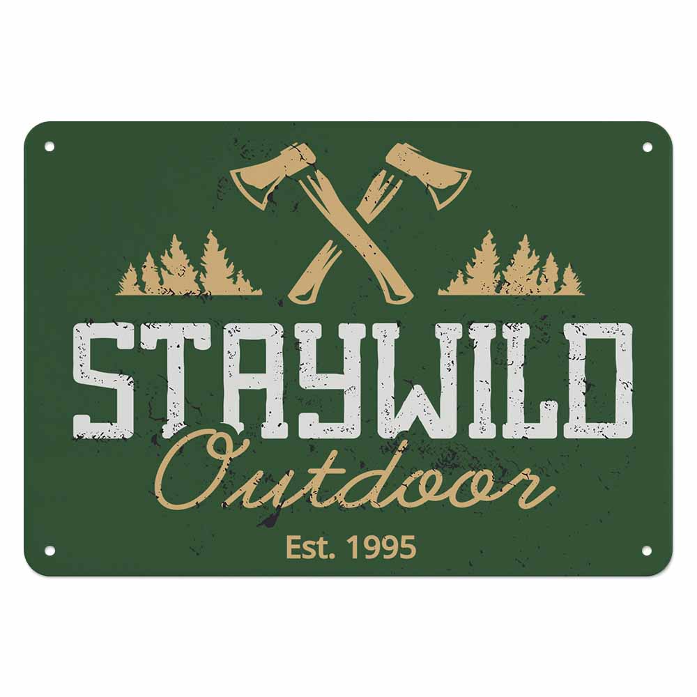 Horizontal Personalized Metal Wall Art Tin Sign-5.5"x7.9"/14x20cm