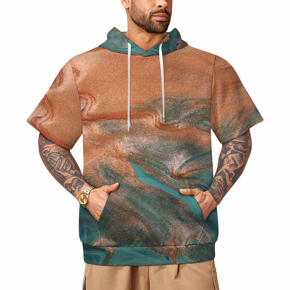 220gsm Short Sleeve Hoodie(All-Over Printing)