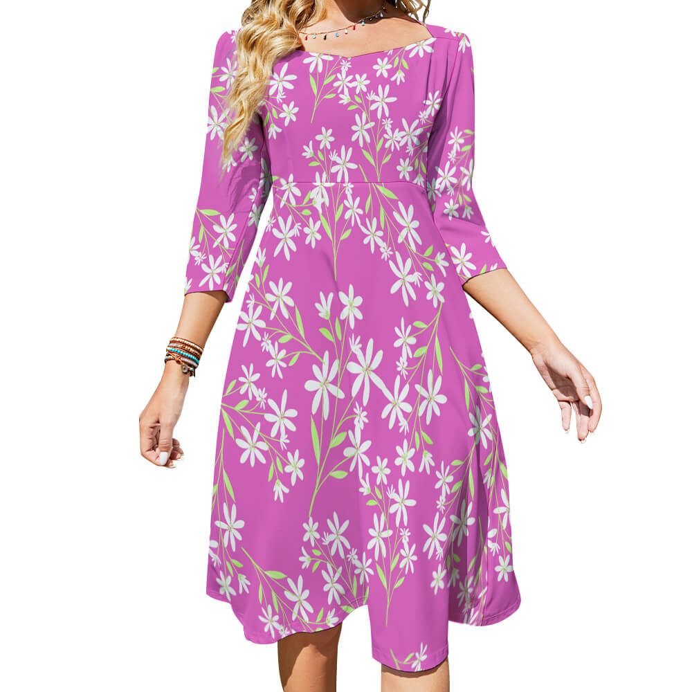 Summer Sweet Bowknot Dress(All-Over Printing)