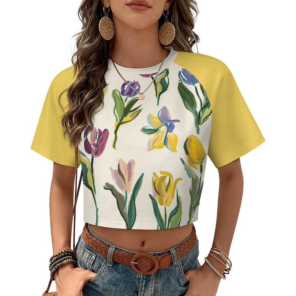 180gsm Cropped T-Shirt(All-Over Printing)
