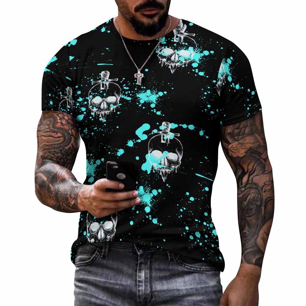 DTG 190gsm Cotton Comfort Short-Sleeve T-Shirt for Men(All-Over Printing)