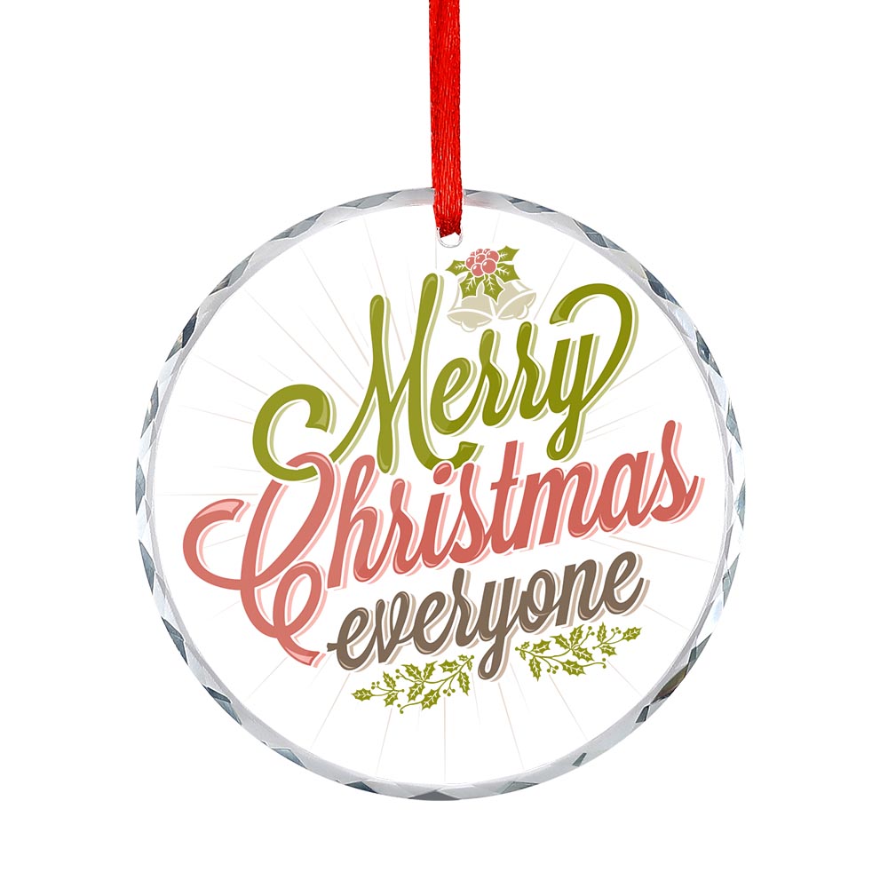 Glass Circular Ornament Pendant
